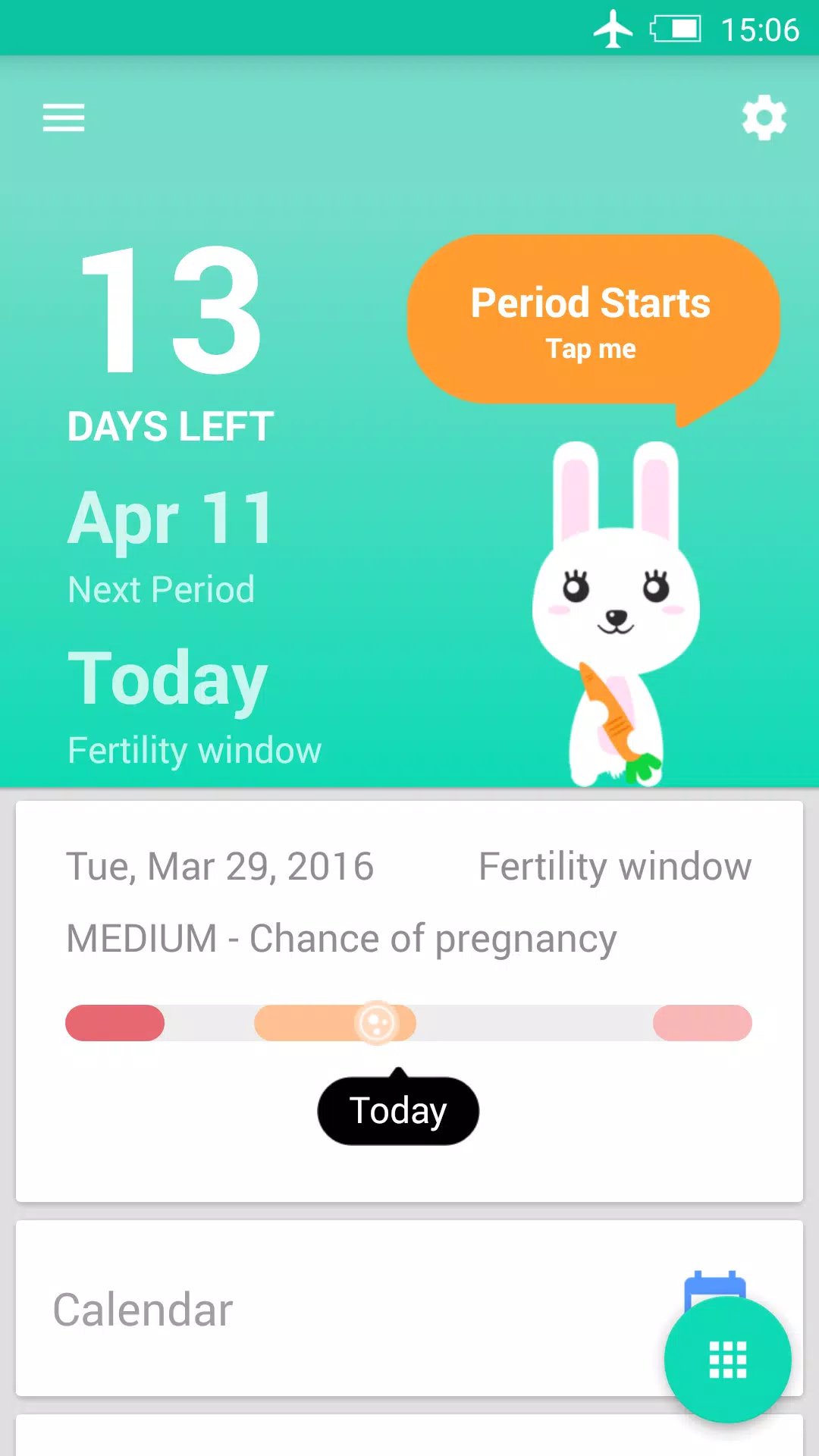 Period Tracker ဖန်သားပြင်ဓာတ်ပုံ 0