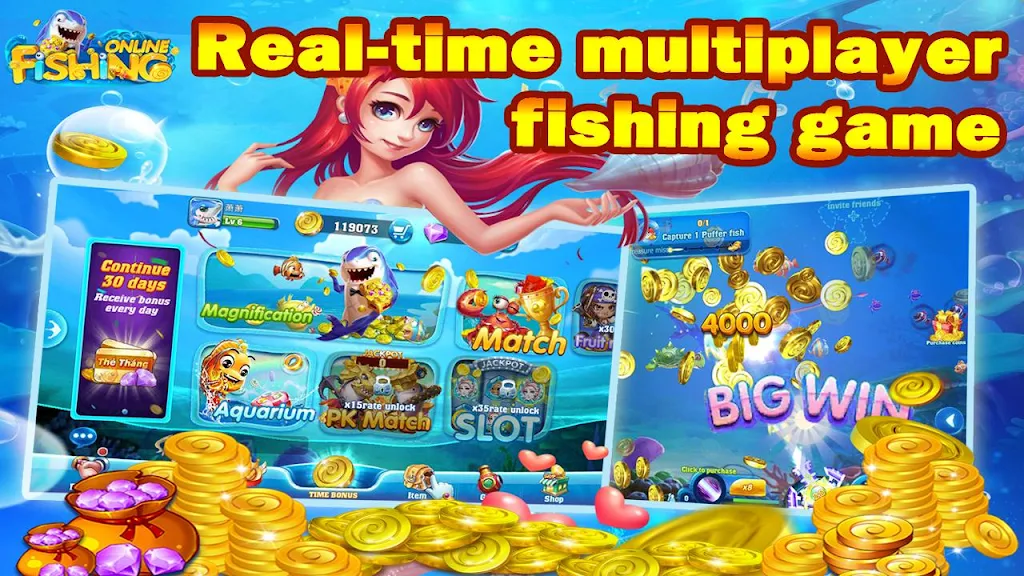 Fishing Online: Classic fish machine, free game Скриншот 1