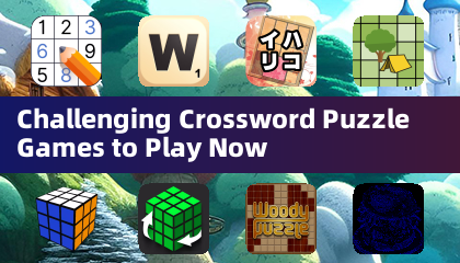 今すぐプレイできる挑戦的なクロスワード パズル ゲーム