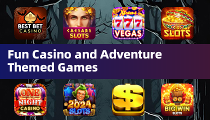 Spaßige Casino- und Abenteuer-Themen-Spiele