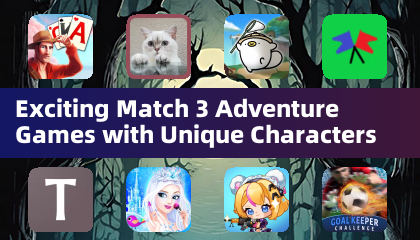 Возбуждающие игры-головоломки 3 в ряд с уникальными персонажами